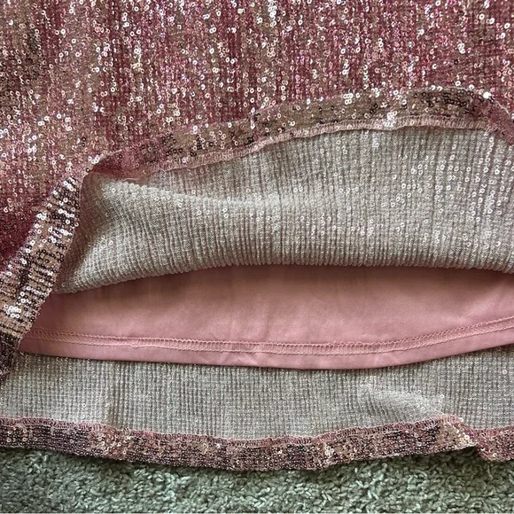 Pink Sequin Party Dress - Picture 5 of 10